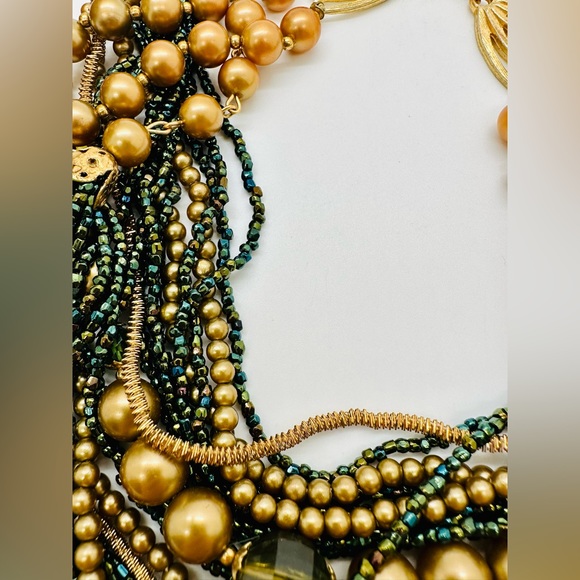 Vintage Multi Strand Statement Necklace - Picture 3 of 13